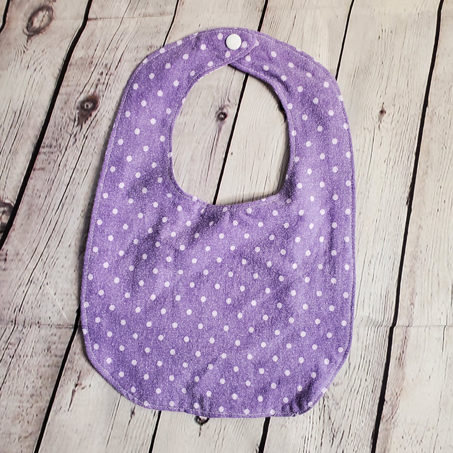 Purple Floral Bib