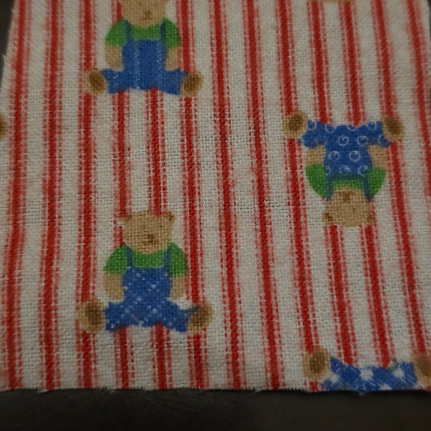 Reusable Cotton Rounds - Striped Teddies