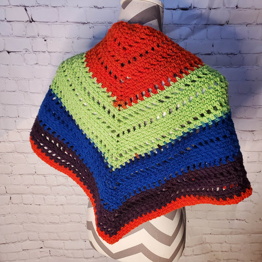 Multi Colored Triangle Shawl