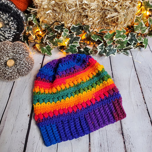 Rainbow Incline Beanie