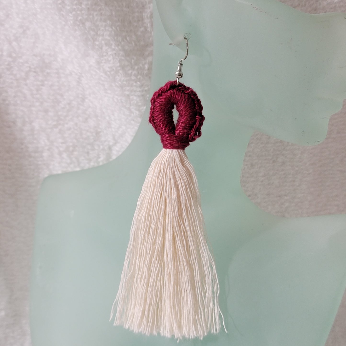 Wine Crafty Loop Boho Earrings