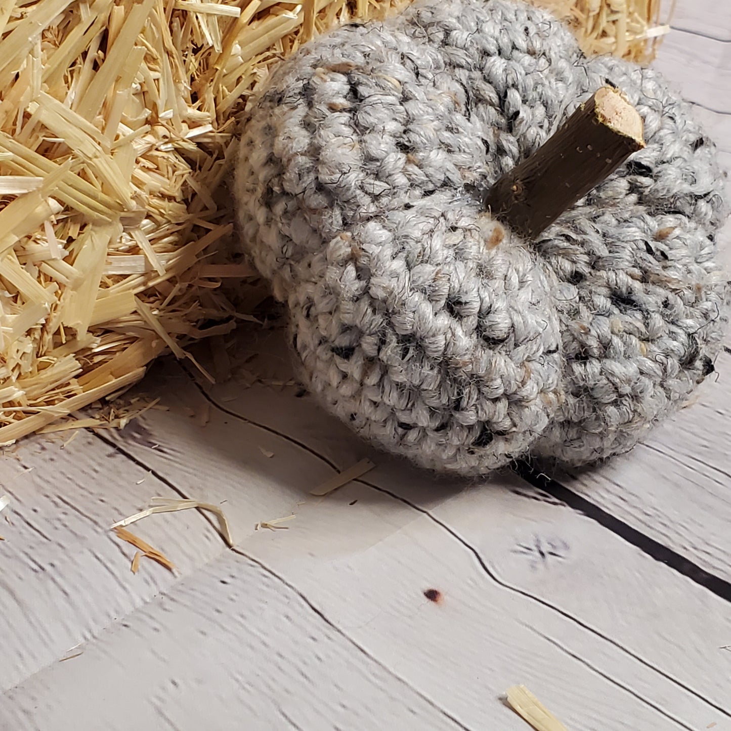 Grey Tweed Pumpkin