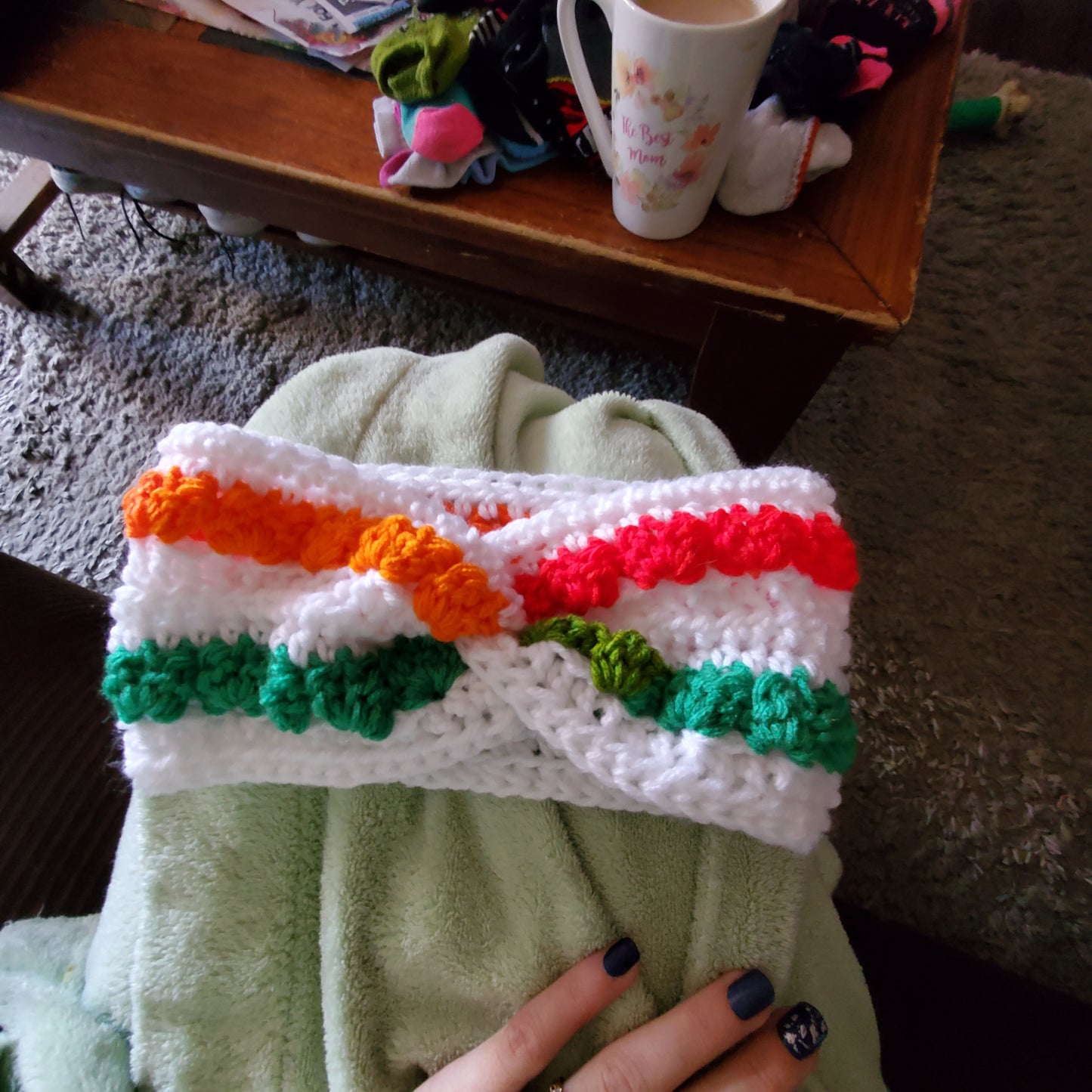 Twisted Butterfly Ear Warmer - Rainbow