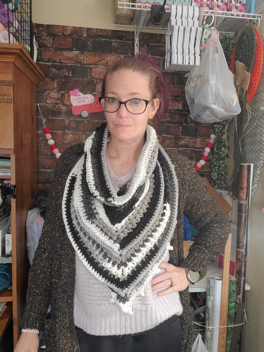 Newsprint Bauble Bandana Cowl