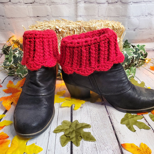 Scalloped-Edge Boot Cuffs