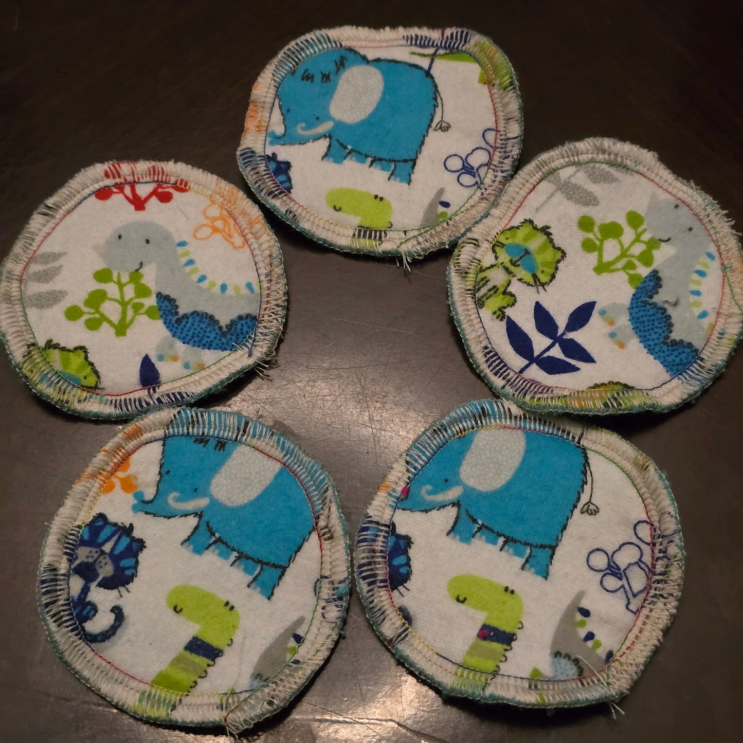 Reusable Cotton Round - Dinos