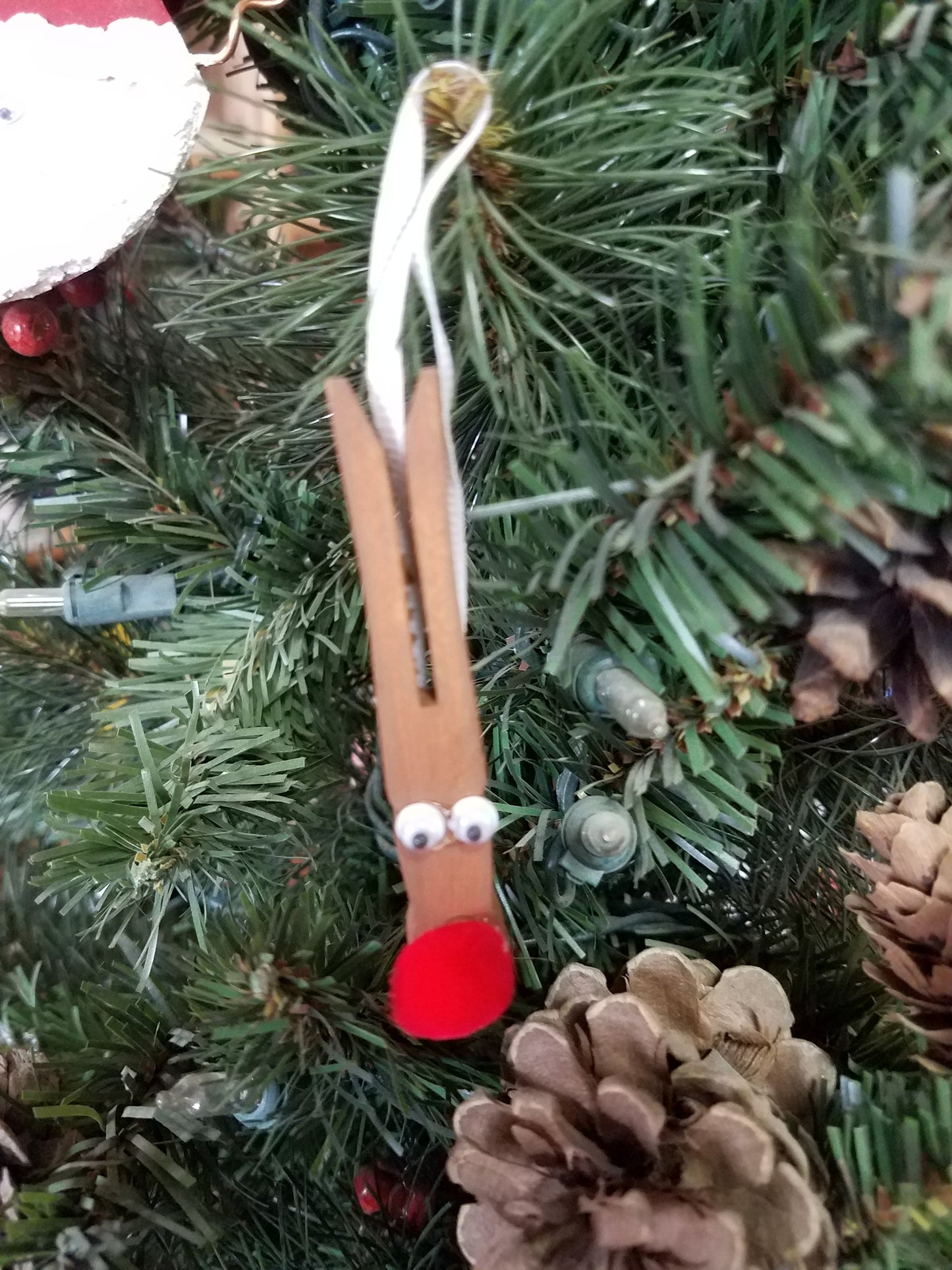 Rudolph the Clothespin Reindeer Ornament