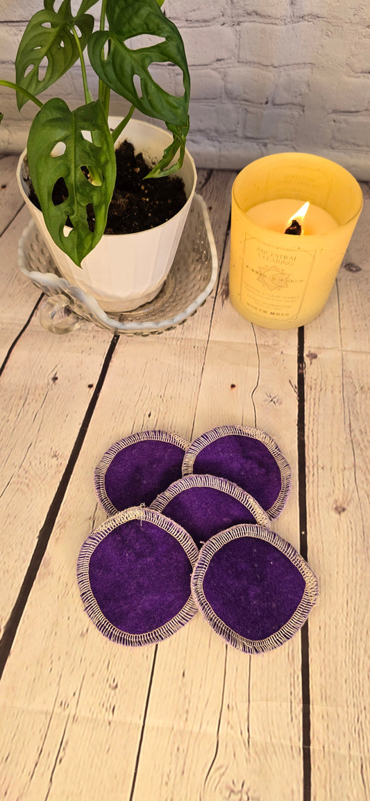 Reusable Cotton Round - Solid Purple