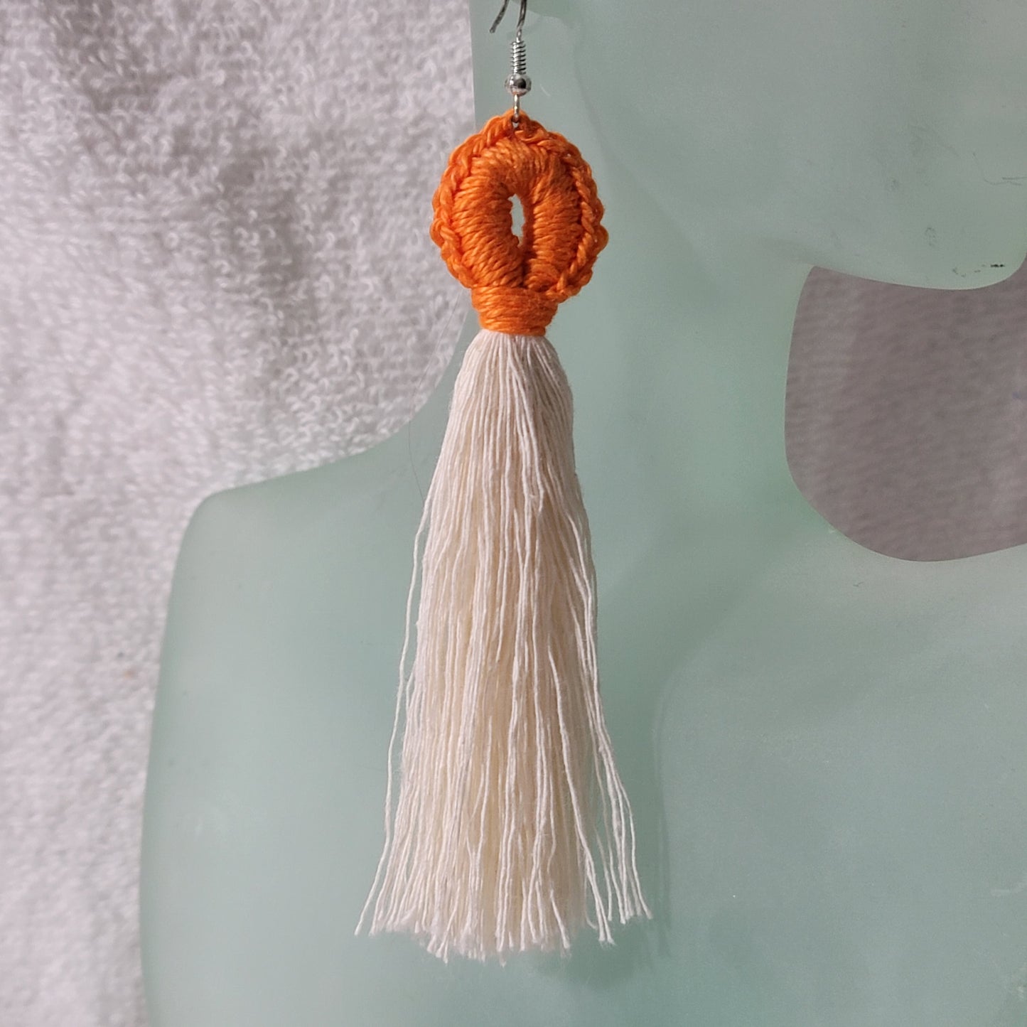 Pumpkin Crafty Loop Boho Earrings