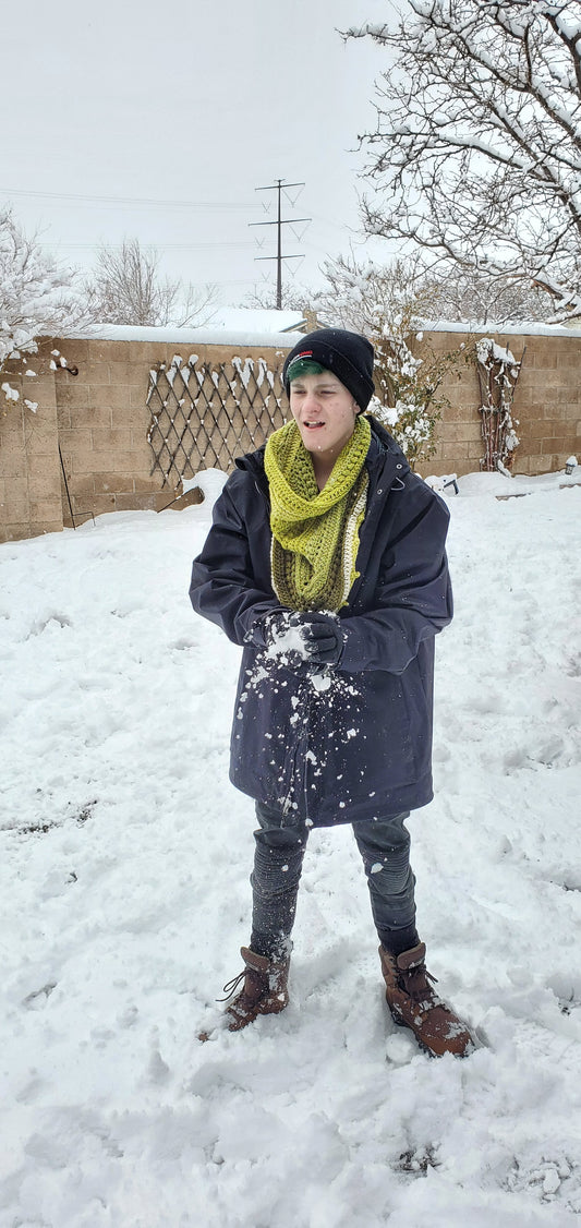 Pistachio Bauble Bandana Cowl