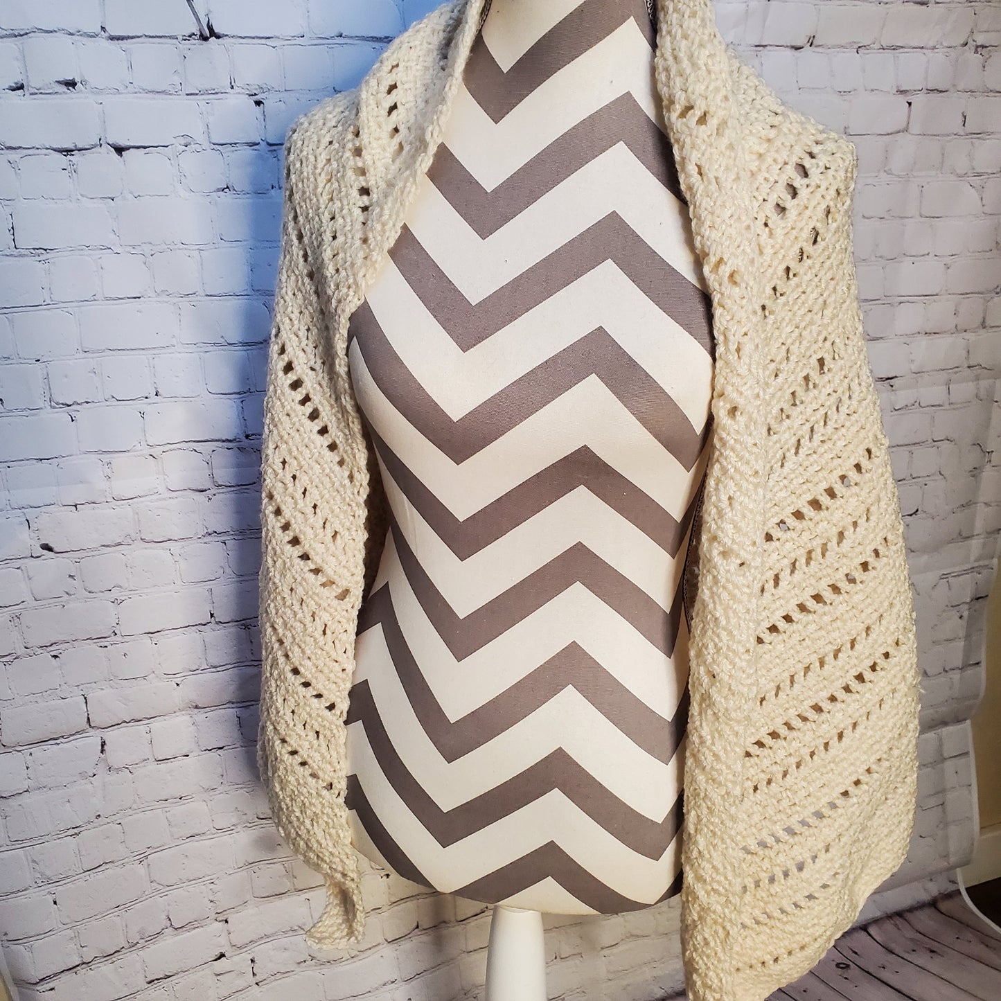 Ivory Triangle Shawl